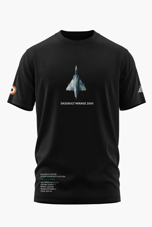 MIRAGE_2000_ELITE_COTTON_T-SHIRT_-_Black,_XL