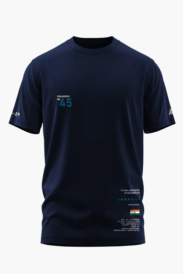IAF_45_SQUADRON_COTTON_T-SHIRT_-_Blue,_XL