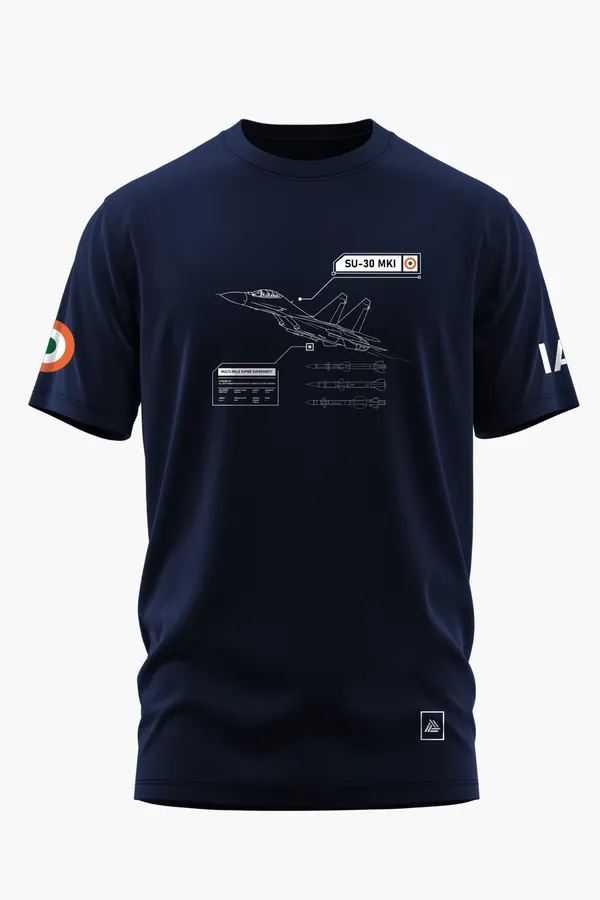 SUKHOI_STRIKE_COTTON_T-SHIRT_-_Blue,_XXL