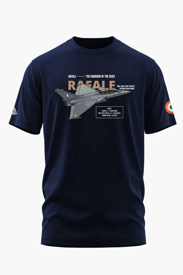 RAFALE_GUARDIAN_COTTON_T-SHIRT_-_Blue,_XXL