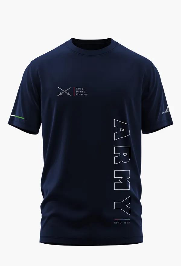 ARMY_SERVICE_BEFORE_SELF_COTTON_TSHIRT_-_Blue,_XL