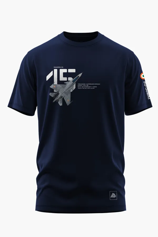 SQUADRON_15_COTTON_T-SHIRT_-_Blue,_XXL