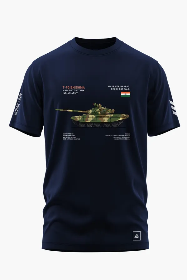INDIAN_ARMY_T-90_COTTON_T-SHIRT_-_Blue,_XXL
