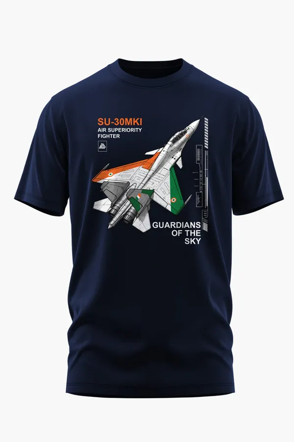 SU-30MKI_ELITE_COTTON_T-SHIRT_-_Blue,_XXL