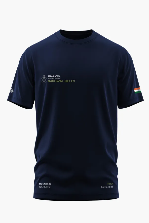 GARHWAL_RIFLES_LEGACY_COTTON_T-SHIRT_-_Blue,_XXL