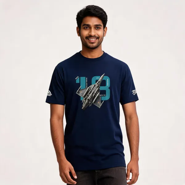 Blue_Cotton_Lycra_Regular_Fit_Tejas_Graphic_T-Shirt_For_Men