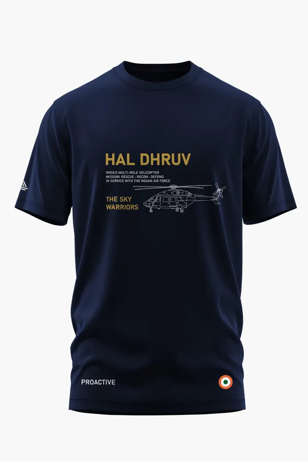 HAL_DHRUV-SKY_WARRIORS_COTTON_T-SHIRT_-_Blue,_XL