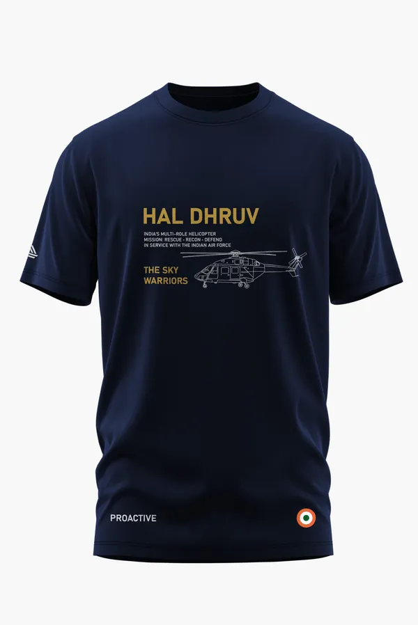 HAL_DHRUV-SKY_WARRIORS_COTTON_T-SHIRT_-_Blue,_XL