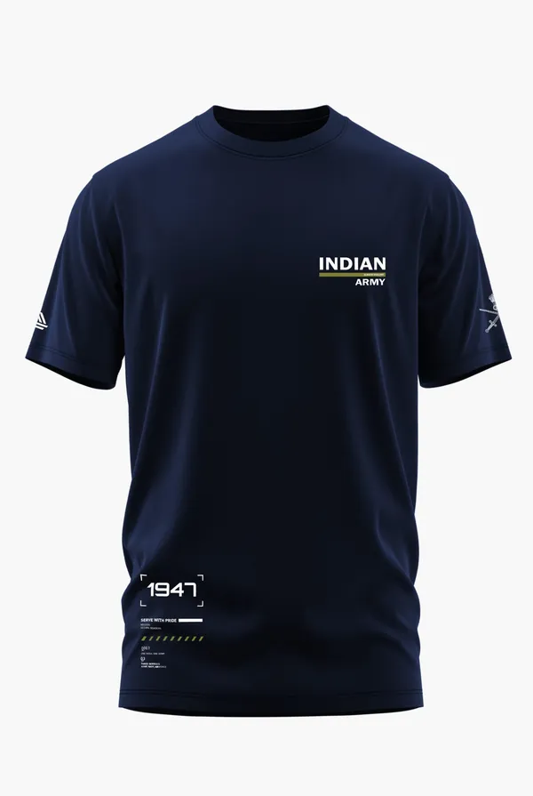 SERVE_WITH_PRIDE_-_INDIAN_ARMY_COTTON_T-SHIRT_-_Blue,_XL