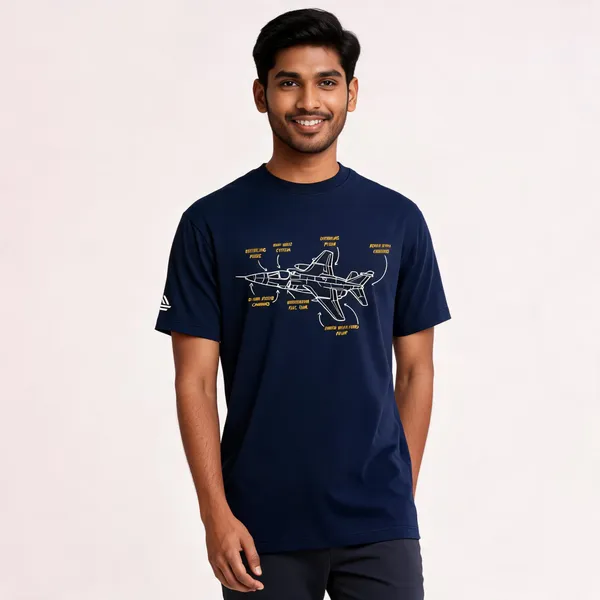 Blue_Cotton_Blend_Regular_Fit_Jaguar_Aircraft_Schematic_T-Shirt_For_Men