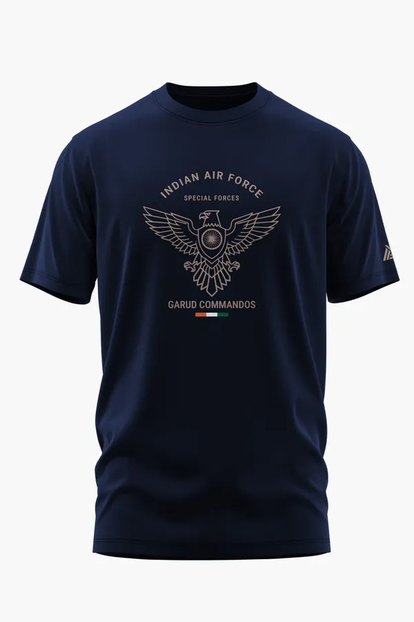 IAF_GARUD_ELITE_COTTON_T-SHIRT_-_Blue,_XXL