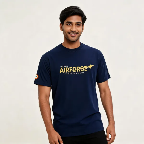 Blue_Cotton_Blend_Regular_Fit_Graphic_T-Shirt_For_Men