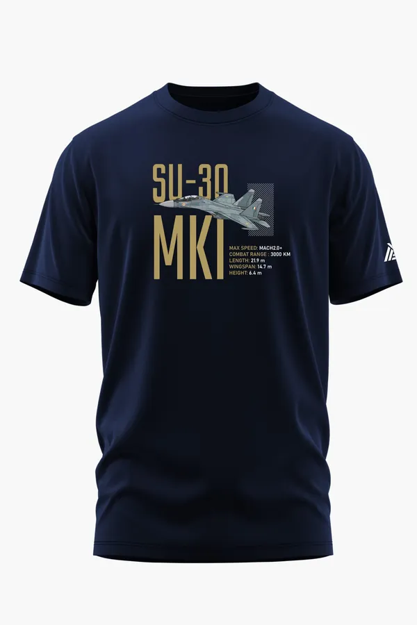 SU-30_MKI_TECHNICAL_SPEC_COTTON_T-SHIRT_-_Blue,_XXL