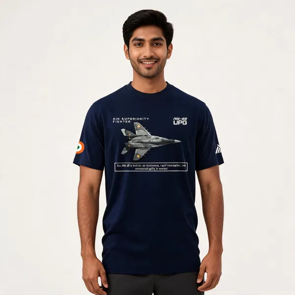 Blue_Cotton_Lycra_Regular_Fit_Mig-29_Graphic_T-Shirt_For_Men