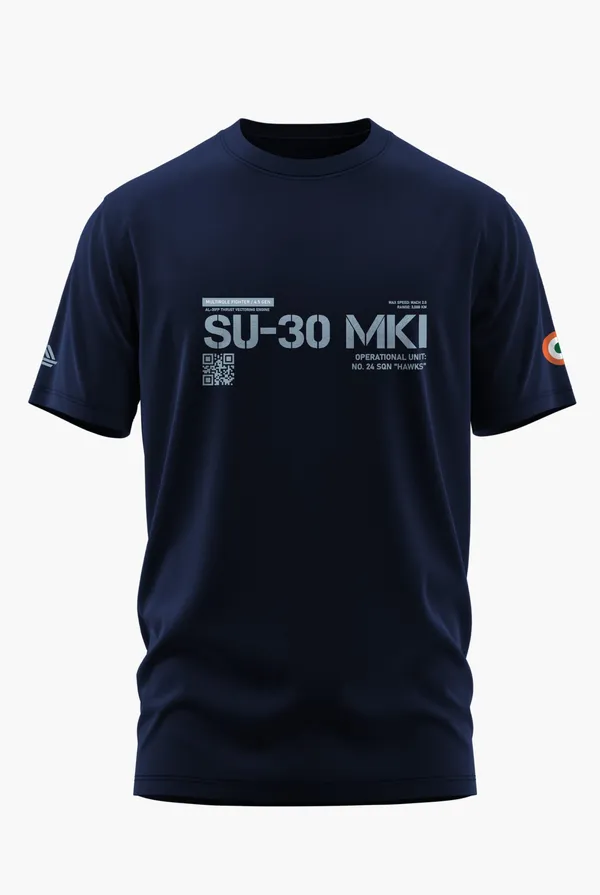 SU30_MKI-THE_HAWKS_COTTON_T-SHIRT_-_Blue,_XL