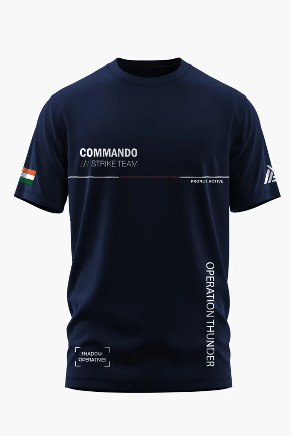 COMMANDO_STRIKE_TEAM_COTTON_T-SHIRT_-_Blue,_XL