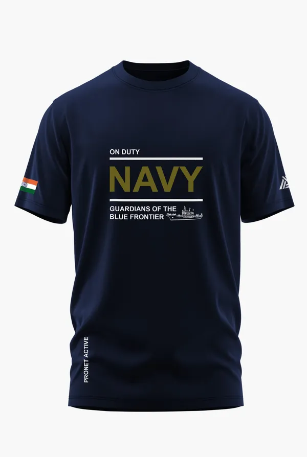 ON_DUTY_NAVY_COTTON_T-SHIRT_-_Blue,_XXL