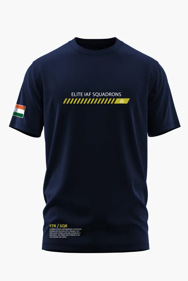 ELITE_IAF_SQUADRONS_COTTON_T-SHIRT_-_Blue,_XL