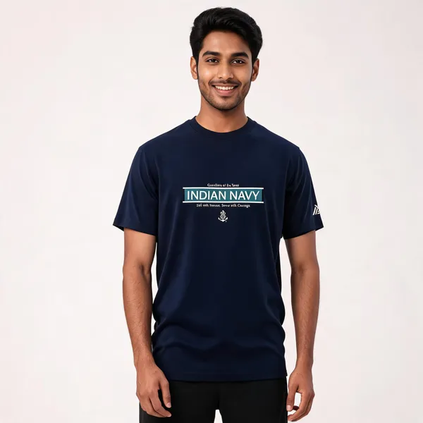 Blue_Cotton_Blend_Regular_Fit_Indian_Navy_Honour_Round_Neck_T-Shirt_For_Men