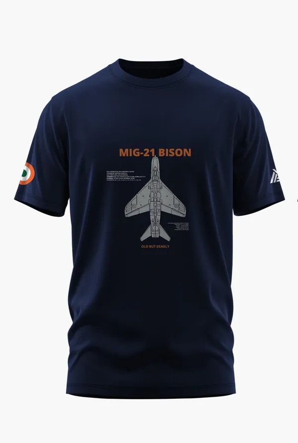 MIG-21_BISON_COTTON_T-SHIRT_-_Blue,_XL