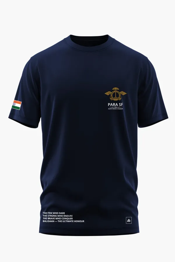 PARA_SF_THE_FEW_WHO_DARE_COTTON_T-SHIRT_-_Blue,_XL