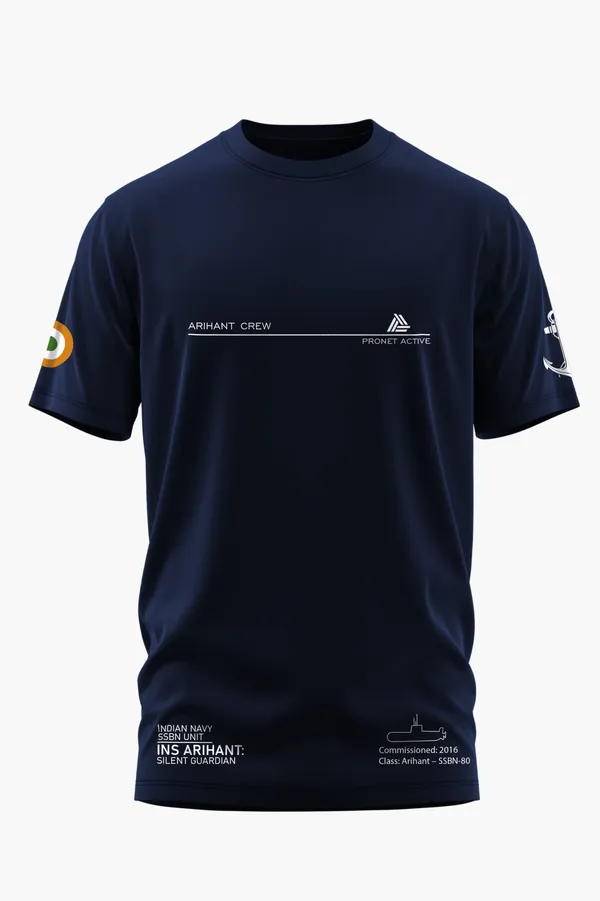 ARIHANT_CREW_SILENT_GUARDIAN_COTTON_T-SHIRT_-_Blue,_XL