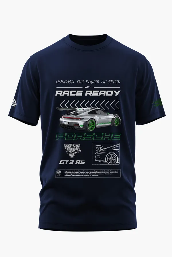 PORSCHE_RACE_READY_COTTON_T-SHIRT_-_Blue,_XL