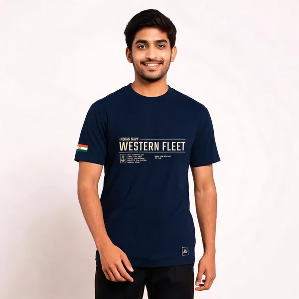 Blue_Cotton_Blend_Regular_Fit_Round_Neck_T-Shirt_For_Men