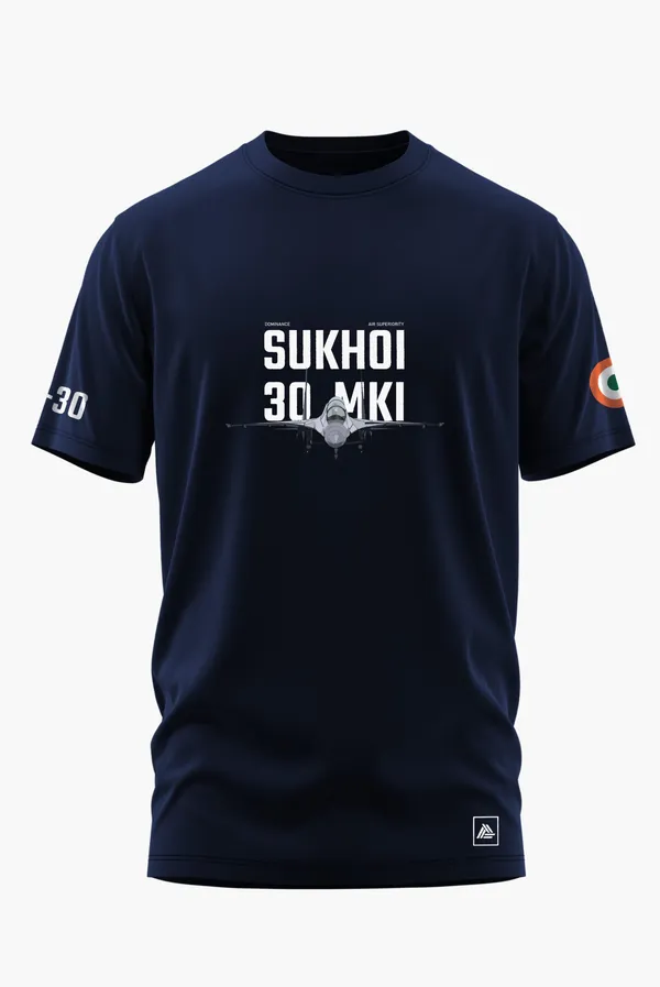 SU-30_MKI_AIR_DOMINANCE_COTTON_T-SHIRT_-_Blue,_XL