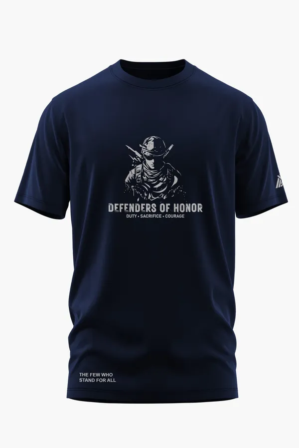 DEFENDERS_OF_HONOR_COTTON_T-SHIRT_-_Blue,_XL