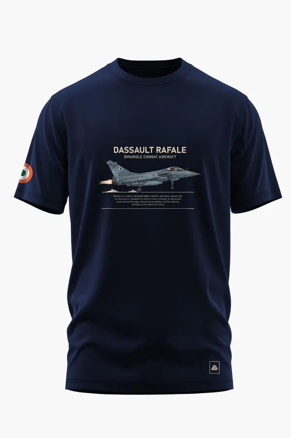 RAFALE_OMNIROLE_WARRIOR_COTTON_T-SHIRT_-_Blue,_XL