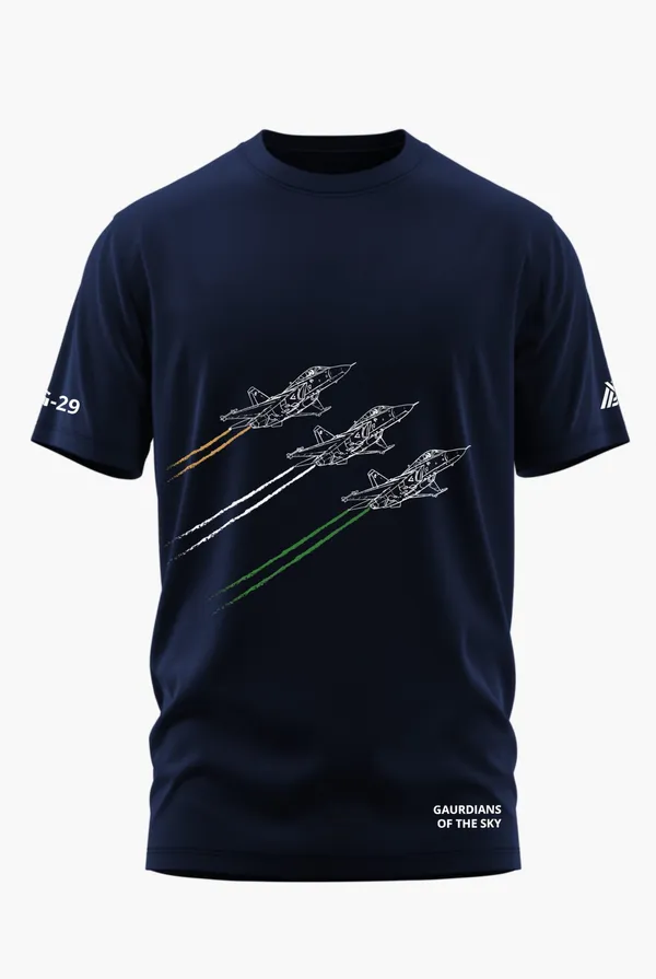 MIG-29_FORMATION_FLIGHT_COTTON_T-SHIRT_-_Blue,_XL
