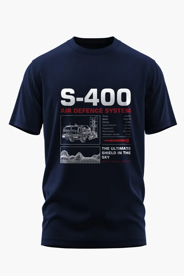 S400_AIR_DEFENCE_SYSTEM_COTTON_T-SHIRT_-_Blue,_XL