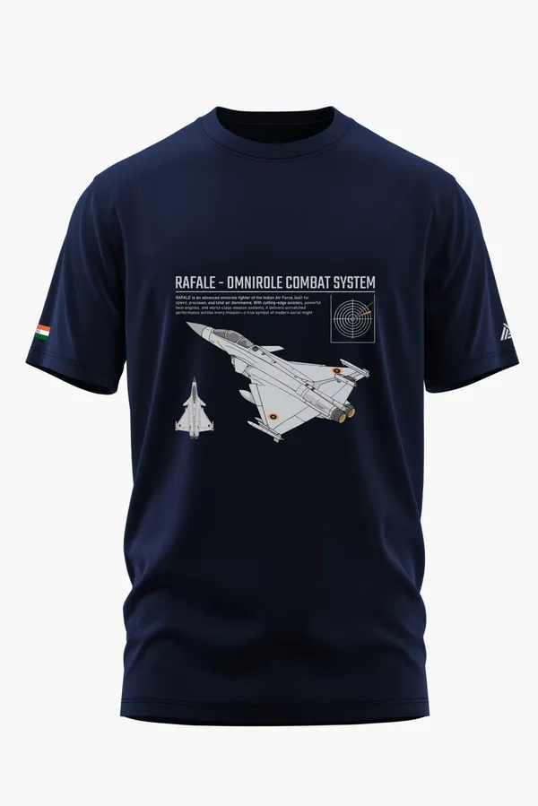 RAFALE_MULTI-MISSION_FIGHTER_COTTON_T-SHIRT_-_Blue,_XL