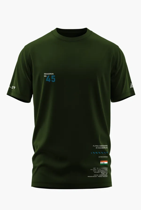 IAF_45_SQUADRON_COTTON_T-SHIRT_-_Olive,_XL