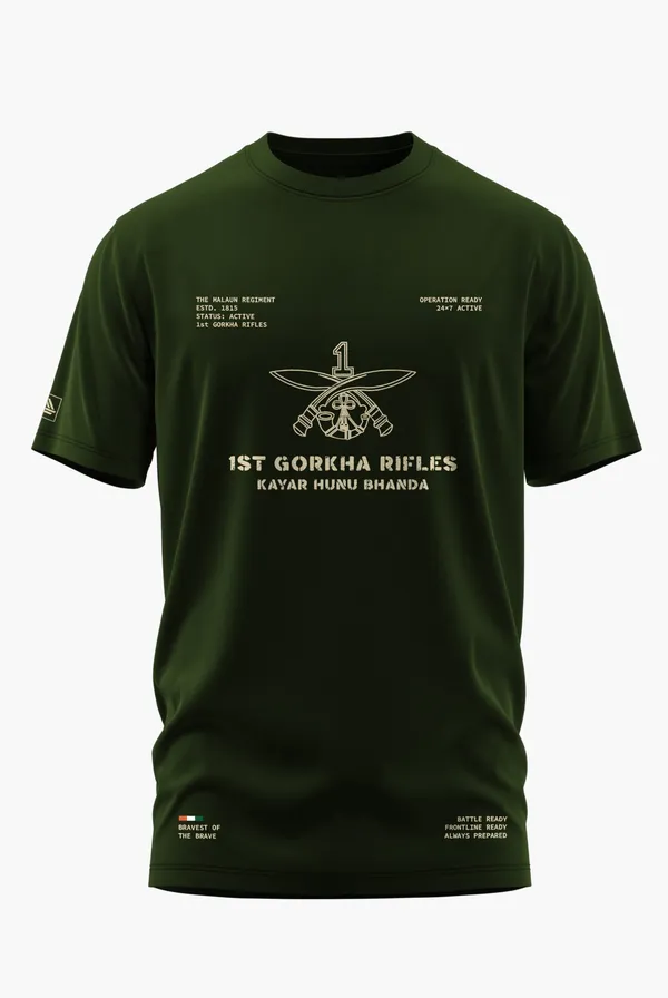 GORKHA_VALOR_COTTON_T-SHIRT_-_Olive,_XXL