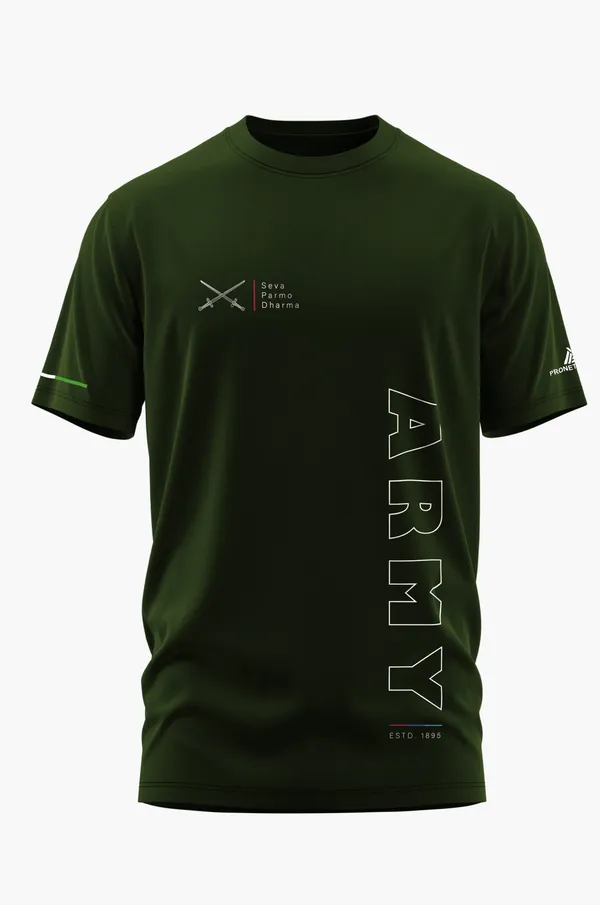 ARMY_SERVICE_BEFORE_SELF_COTTON_TSHIRT_-_Olive,_XL