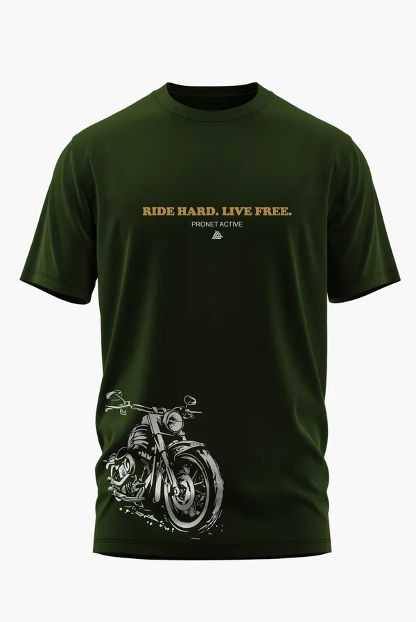 RIDE_HARD_LIVE_FREE_COTTON_T-SHIRT_-_Olive,_XL