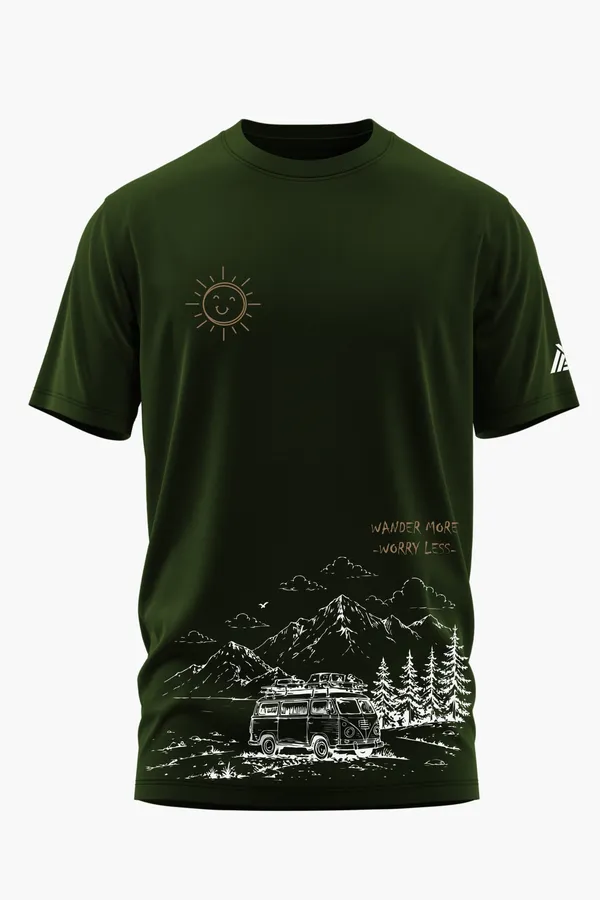 WANDER_MORE_WORRY_LESS_COTTON_T-SHIRT_-_Olive,_XXL