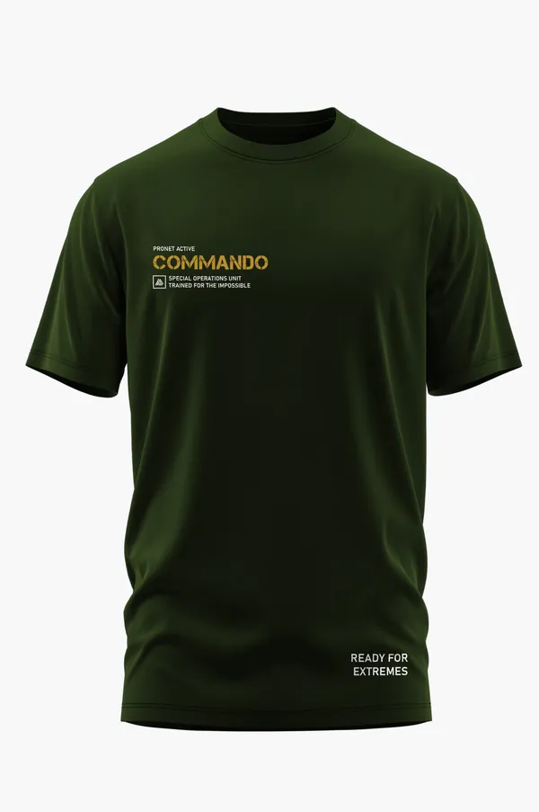 COMMANDO_ACTIVE_COTTON_T-SHIRT_-_Olive,_XXL