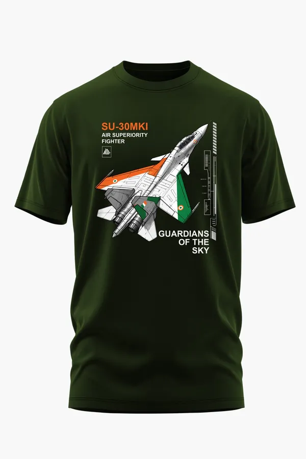 SU-30MKI_ELITE_COTTON_T-SHIRT_-_Olive,_XXL