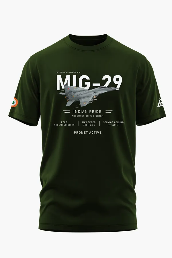 MIG-29_ELITE_COTTON_T-SHIRT_-_Olive,_XXL