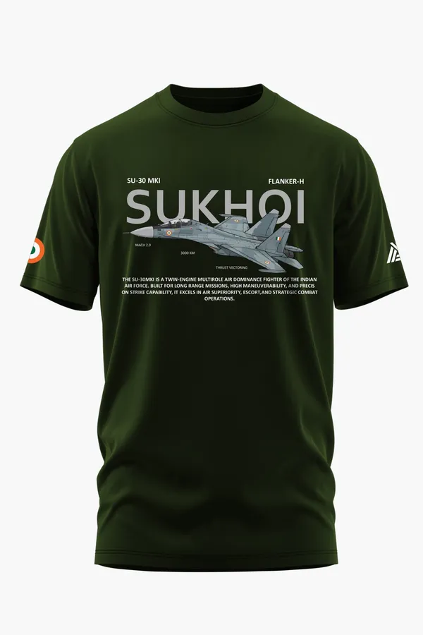SU-30_MKI_ELITE_COTTON_T-SHIRT_-_Olive,_XXL