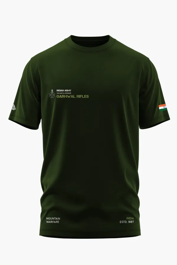 GARHWAL_RIFLES_LEGACY_COTTON_T-SHIRT_-_Olive,_XXL