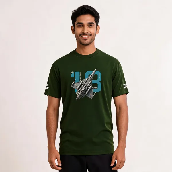 Olive_Cotton_Lycra_Regular_Fit_Round_Neck_T-Shirt_For_Men