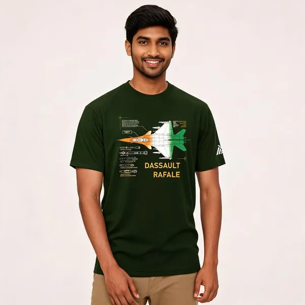 Olive_Cotton_Regular_Fit_Dassault_Rafale_Blueprint_T-Shirt_For_Men