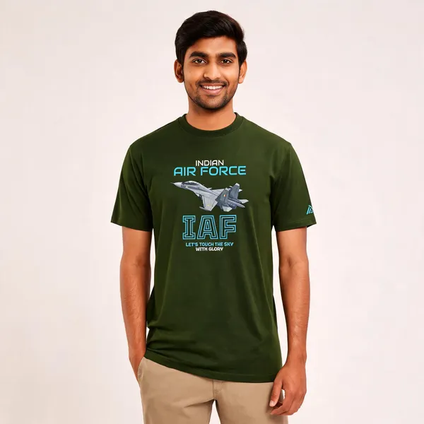 Olive_Cotton_Lycra_Regular_Fit_Round_Neck_T-Shirt_For_Men