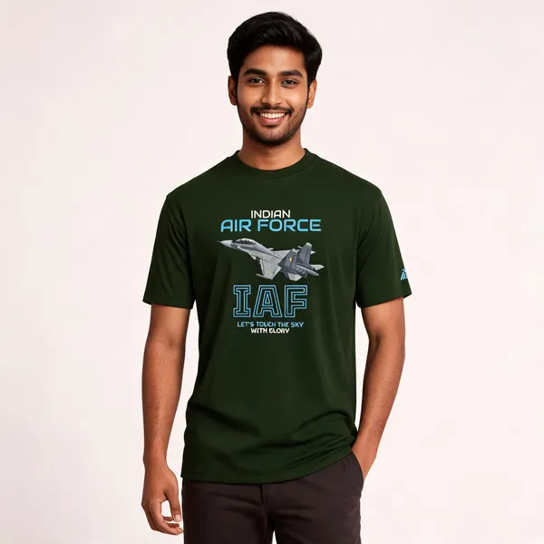 Olive_Cotton_Lycra_Regular_Fit_Round_Neck_T-Shirt_For_Men