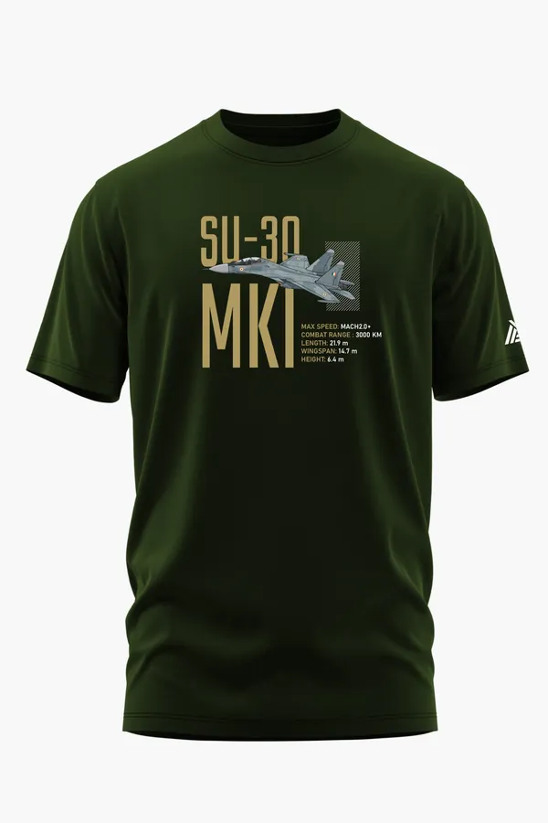 SU-30_MKI_TECHNICAL_SPEC_COTTON_T-SHIRT_-_Olive,_XXL