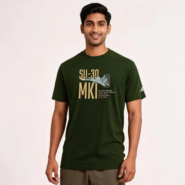 Olive_Cotton_Regular_Fit_Su-30_Mki_Technical_Spec_T-Shirt_For_Men